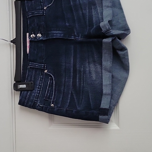 Candie's Women's Cuffed Denim Shorts - Picture 2 of 12